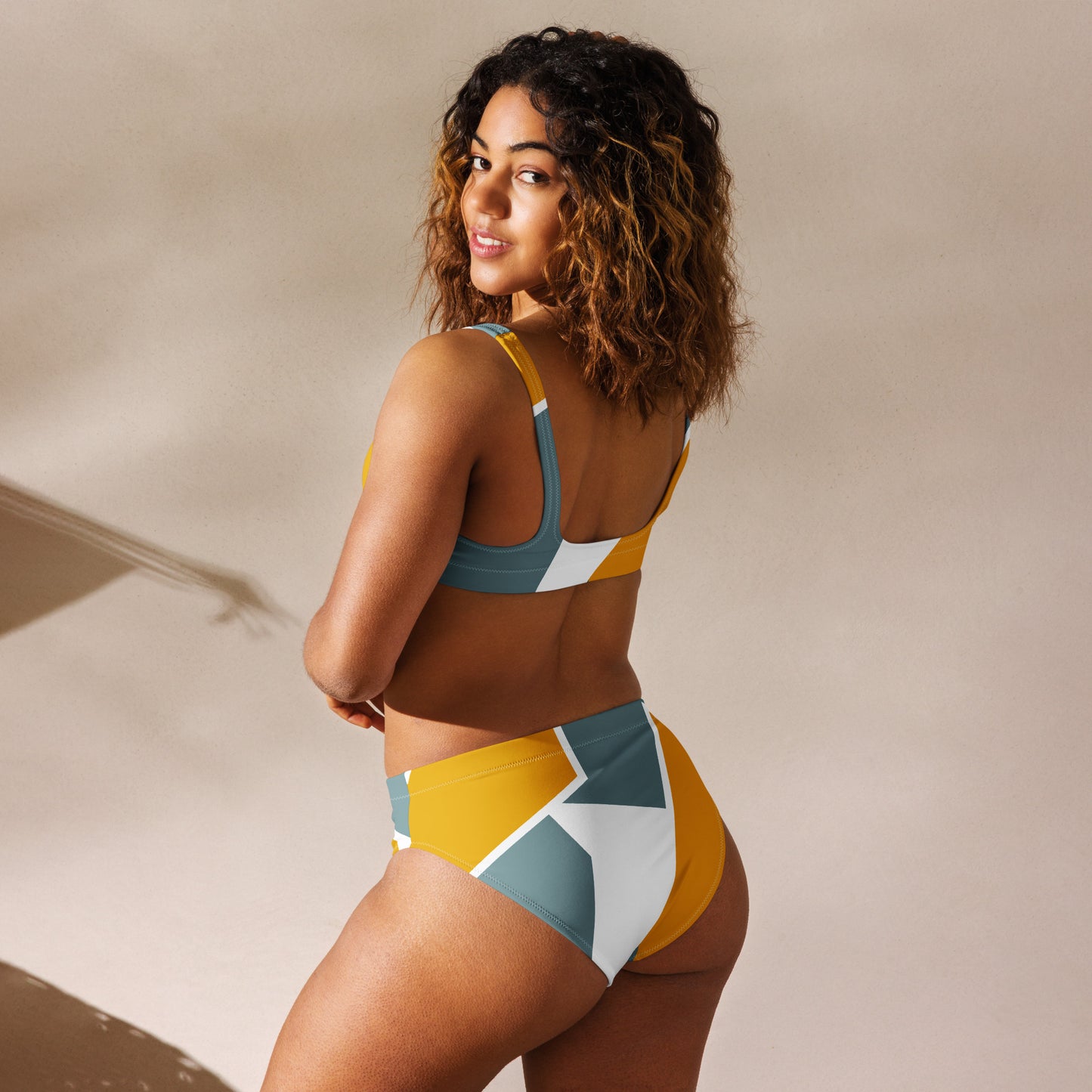 Recycled high-waisted bikini