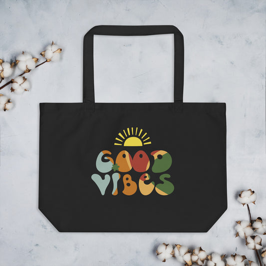Large organic tote bag